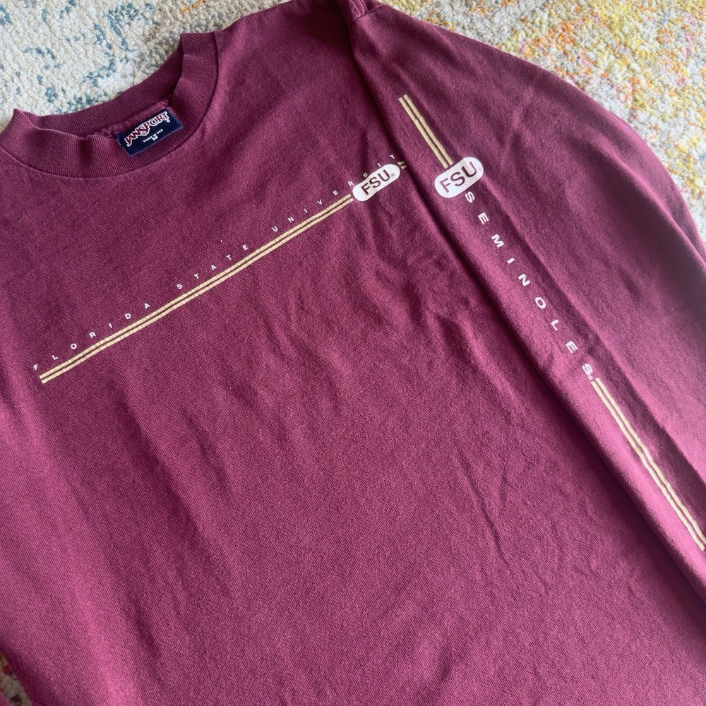 Vintage 90s JanSport Florida State University Long‎ Sleeve Size M FSU